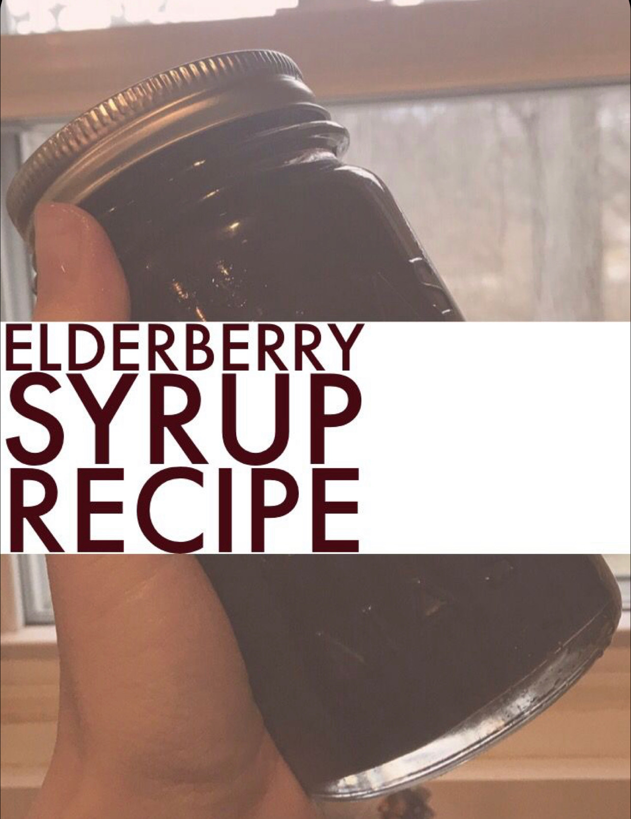 homemade elderberry syrup - The Sapling Co.